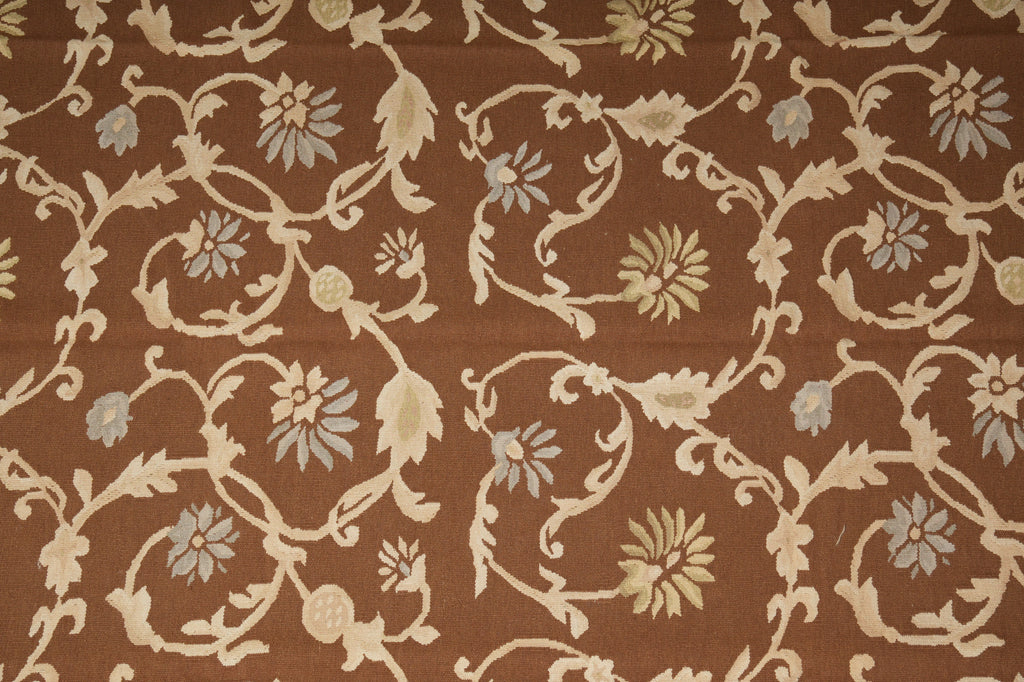 10 x 11.9 Handmade Flat Weave Lauren Rug French #PIX-14081