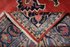Load image into Gallery viewer, 7 x 10.5 Coral Red Fine Wool Persian Sarouk Rug - view 11