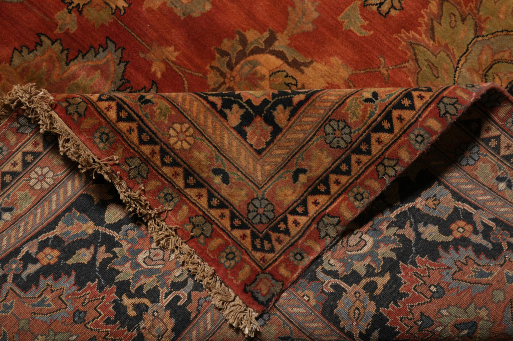 12 x 18 Great Hand-Knotted Jaipur Rug Lustrous Wool #PIX-3804