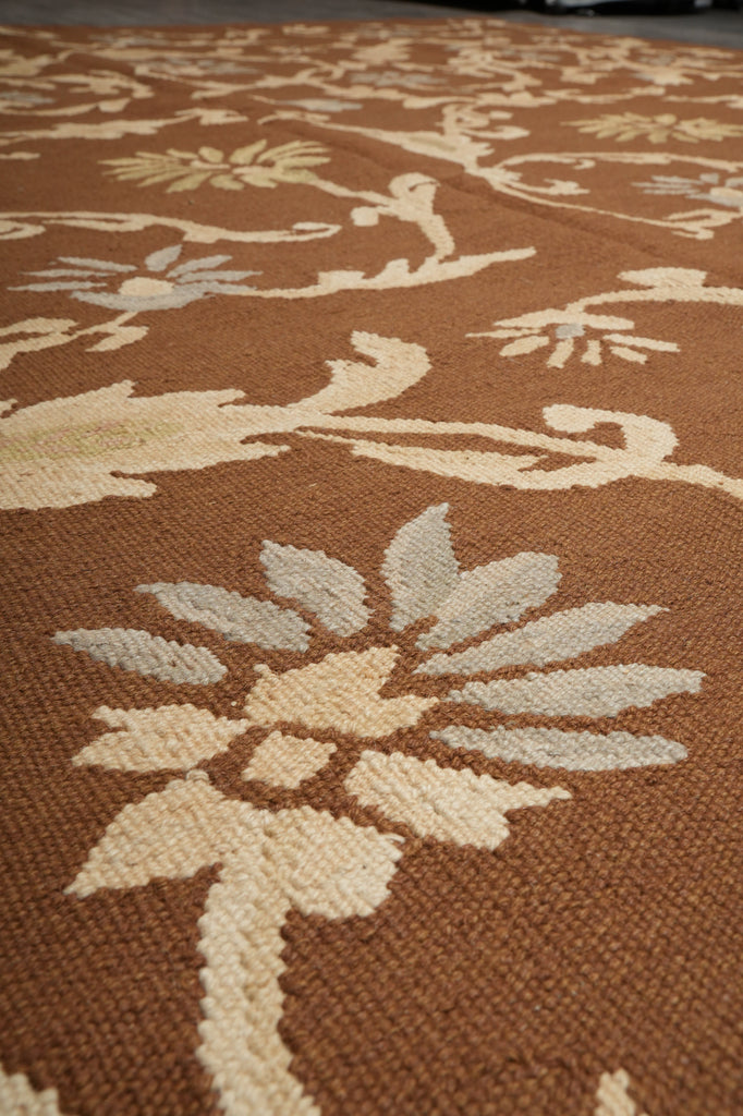 10 x 11.9 Handmade Flat Weave Lauren Rug French #PIX-14081