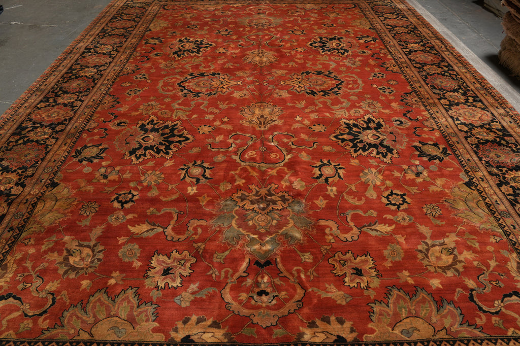 12 x 18 Great Hand-Knotted Jaipur Rug Lustrous Wool #PIX-3804