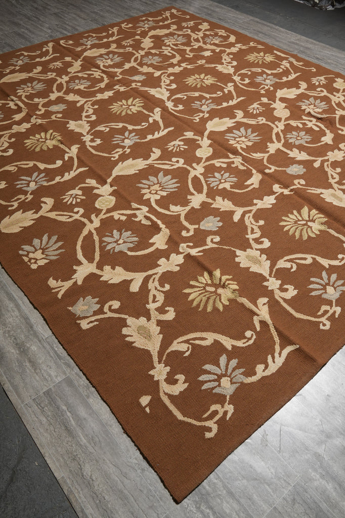 10 x 11.9 Handmade Flat Weave Lauren Rug French #PIX-14081