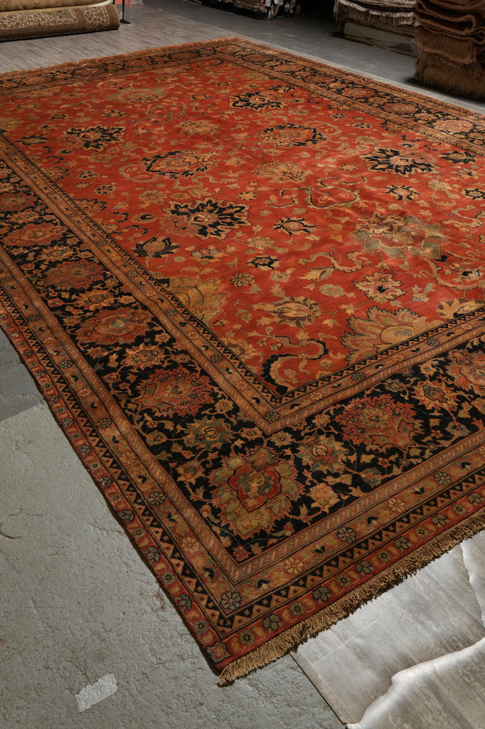 12 x 18 Great Hand-Knotted Jaipur Rug Lustrous Wool #PIX-3804