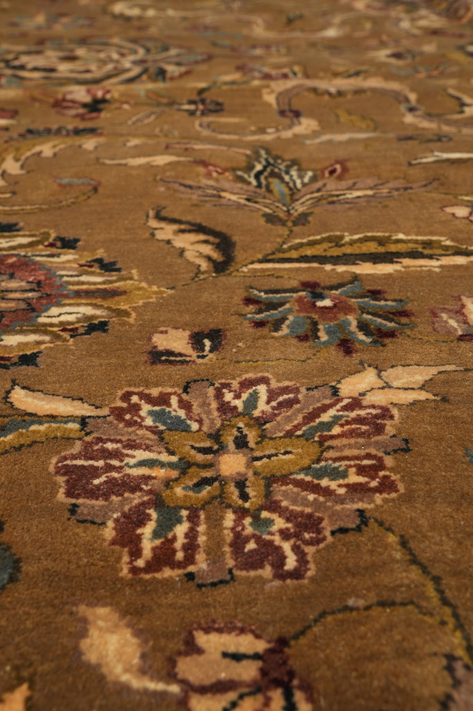 11.8 x 14.7 Handmade Jaipur Rug Olive Brown #PIX-2342