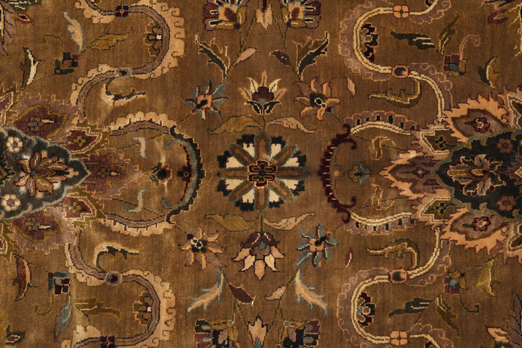 11.8 x 14.7 Handmade Jaipur Rug Olive Brown #PIX-2342