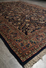 Load image into Gallery viewer, 6.9 x 10 Dark Blue Fine Wool Persian Sarouk Lilihan Rug - view 6
