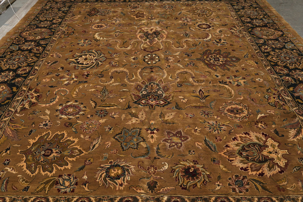11.8 x 14.7 Handmade Jaipur Rug Olive Brown #PIX-2342