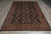 Load image into Gallery viewer, 6.9 x 10 Dark Blue Fine Wool Persian Sarouk Lilihan Rug - view 3