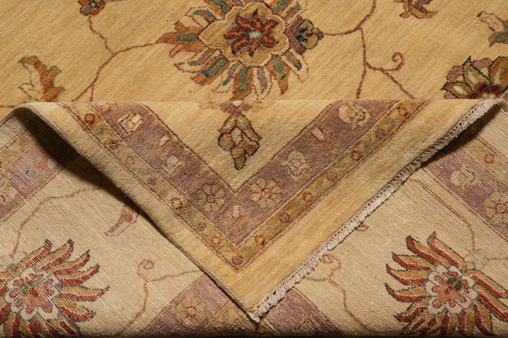 12 x 15.2 Handmade Natural Organic Wool Chobi Peshawar Rug #PIX-797-06