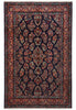 Load image into Gallery viewer, 6.8 x 10.6 Navy Blue Fine Persian Sarouk Rug