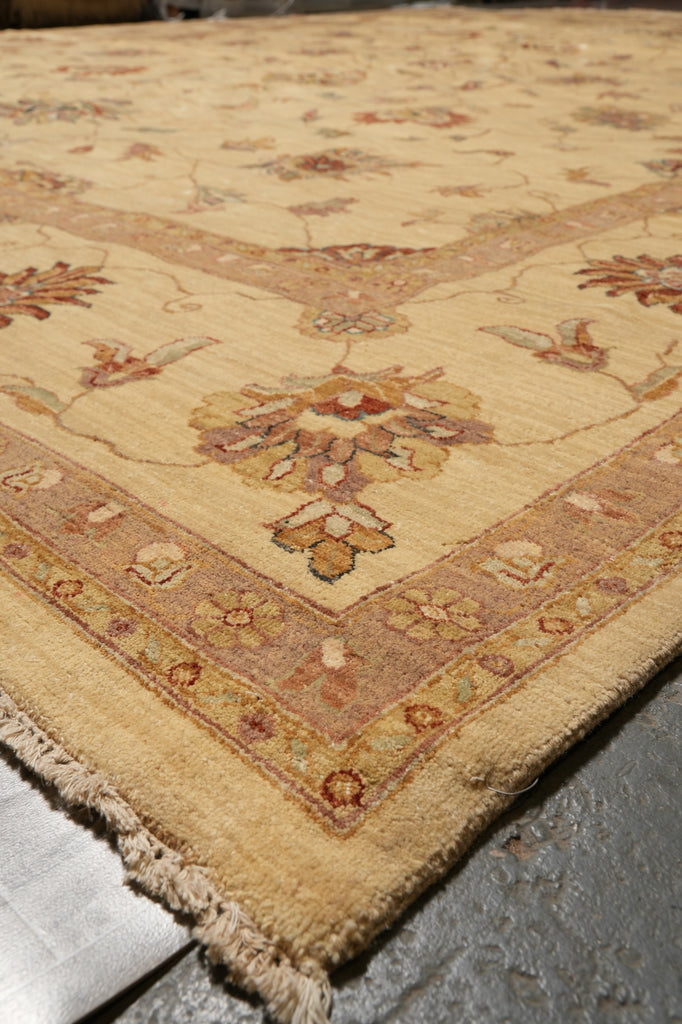 12 x 15.2 Handmade Natural Organic Wool Chobi Peshawar Rug #PIX-797-06