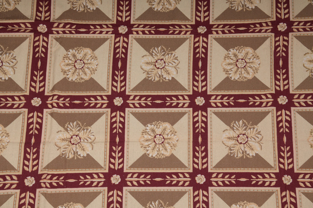 9 x 12 Needle Point Rug Roman Mosaic #PIX-11421
