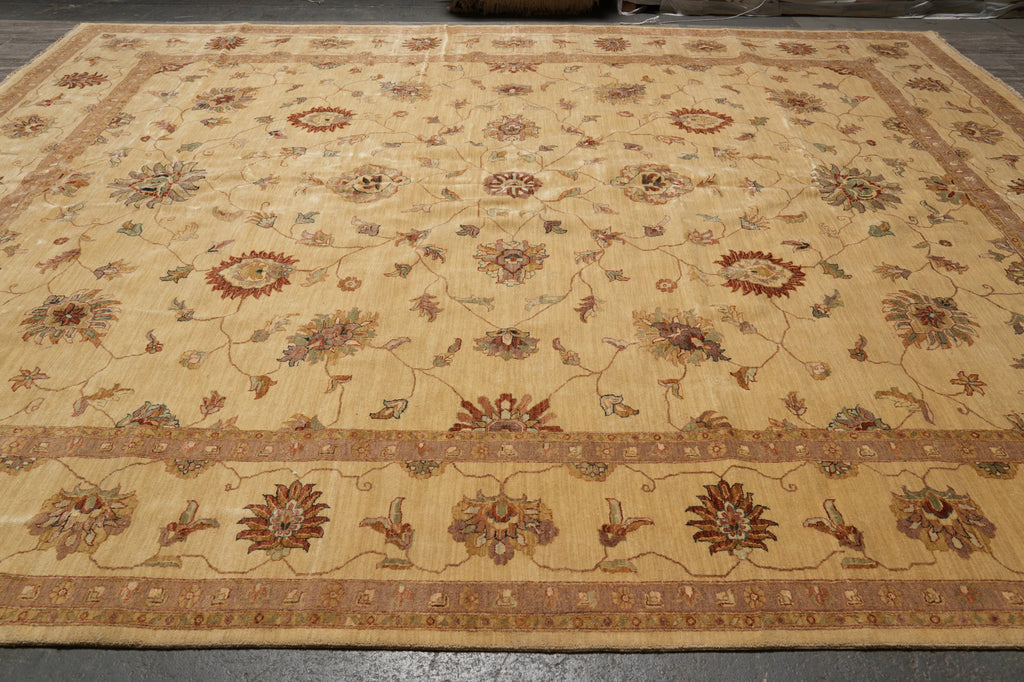 12 x 15.2 Handmade Natural Organic Wool Chobi Peshawar Rug #PIX-797-06