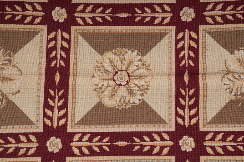9 x 12 Needle Point Rug Roman Mosaic #PIX-11421