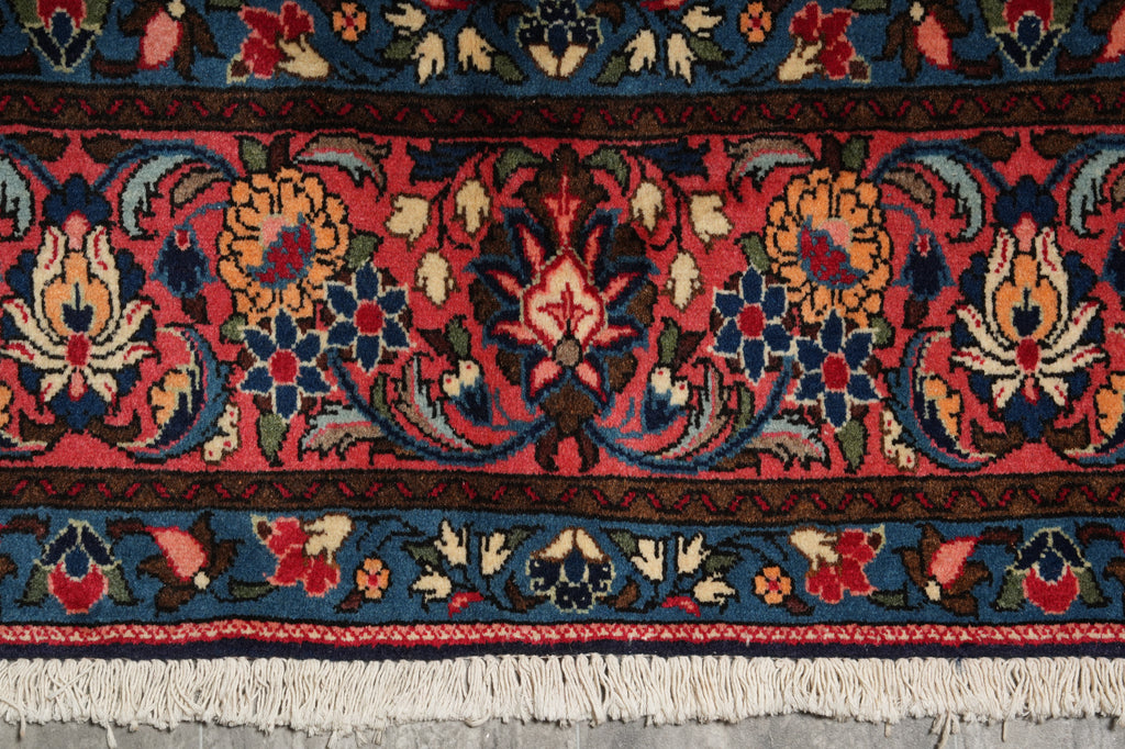 6.8 x 10.6 Navy Blue Fine Persian Sarouk Rug - view 15