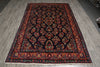 Load image into Gallery viewer, 6.8 x 10.6 Navy Blue Fine Persian Sarouk Rug - view 3