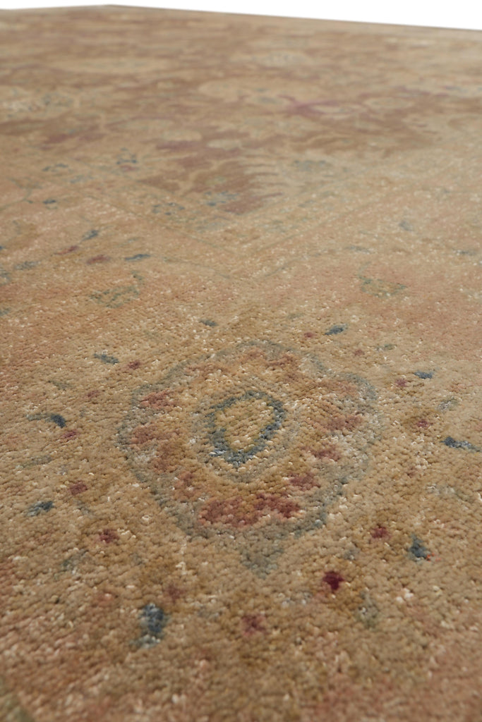 8.9 x 11.8 Rustic Brown Chobi Peshawar rug Antique Look #F-4171