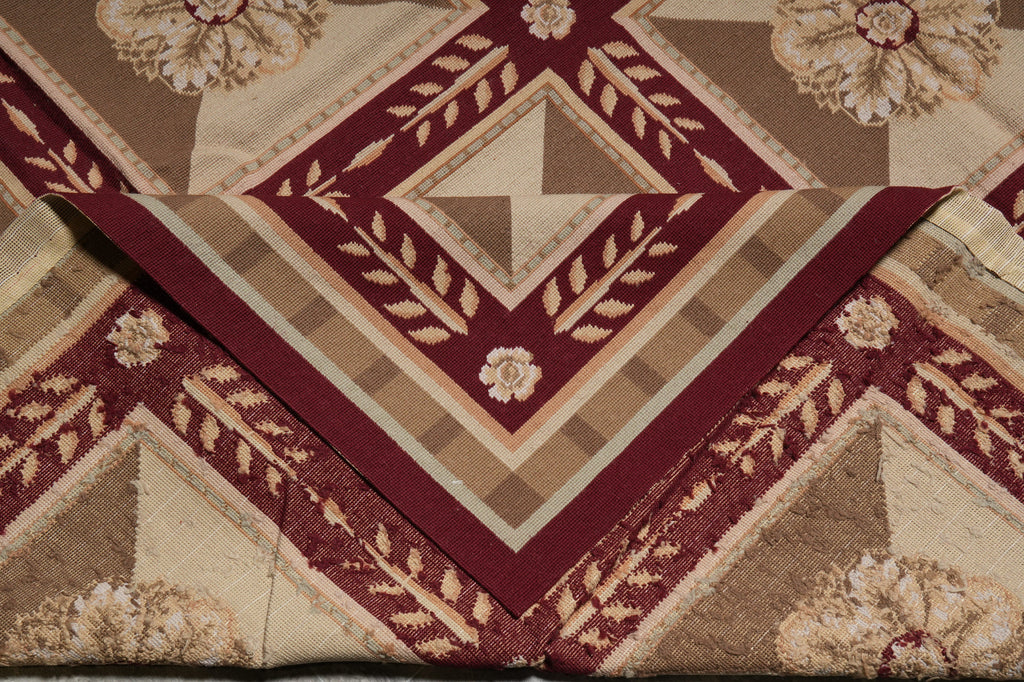 9 x 12 Needle Point Rug Roman Mosaic #PIX-11421