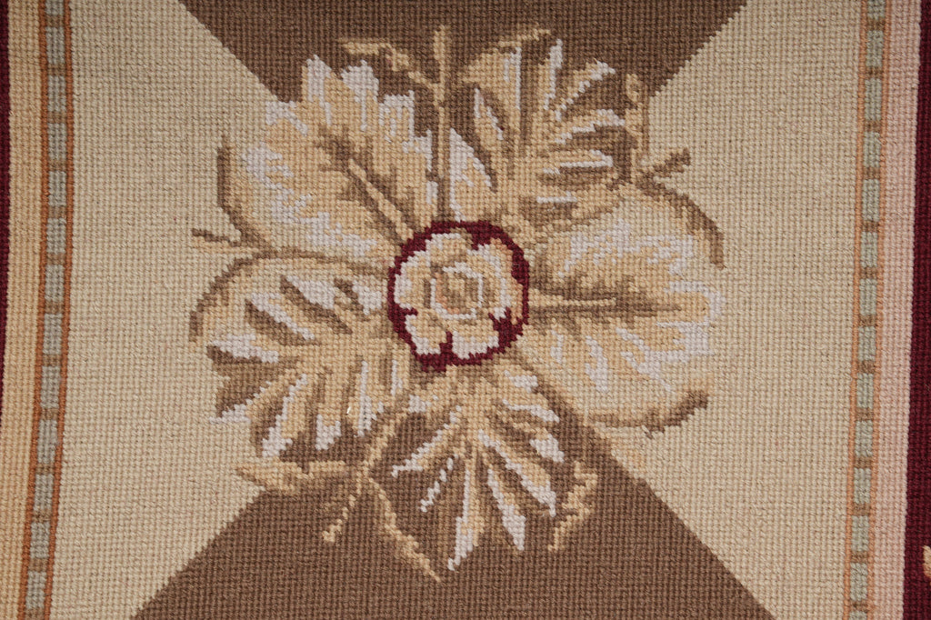 9 x 12 Needle Point Rug Roman Mosaic #PIX-11421
