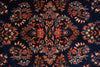 Load image into Gallery viewer, 7.4 x 10.3 Navy Blue Fine Persian Sarouk Rug - view 8