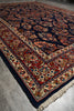 Load image into Gallery viewer, 7.4 x 10.3 Navy Blue Fine Persian Sarouk Rug - view 6