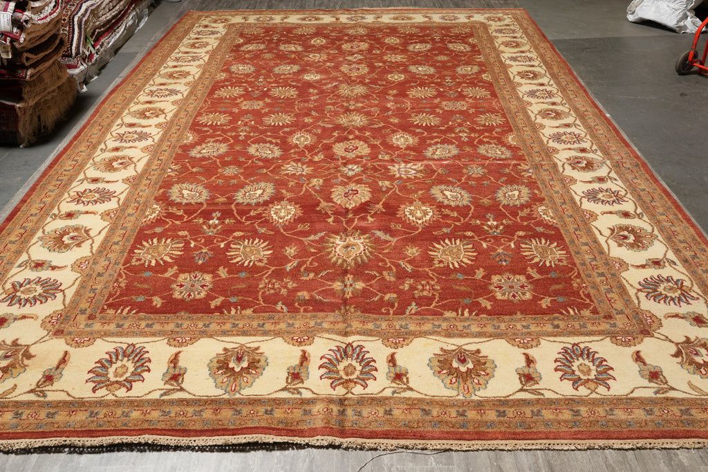 11.10 x 18.3 New Handmade Agra Rug #PIX-16177