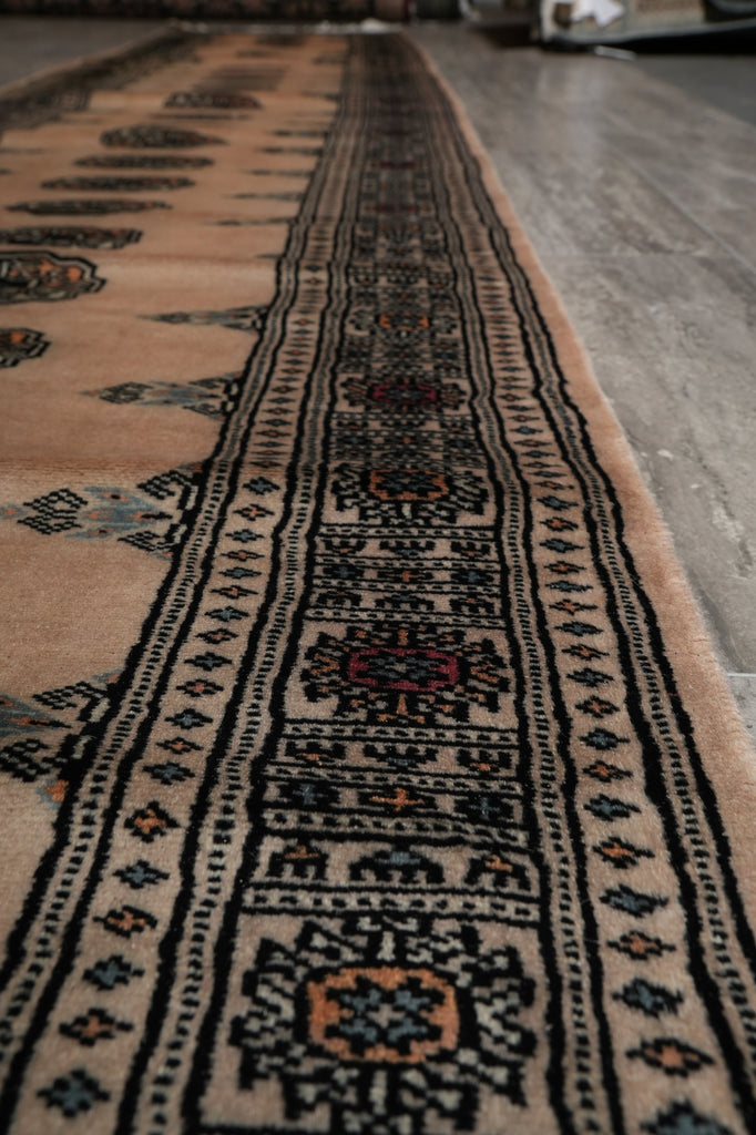 2.6 x 19.7 Feet Long Runner Bokhara Rug Handmade Pakistan #F-3132