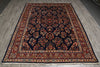 Load image into Gallery viewer, 7.4 x 10.3 Navy Blue Fine Persian Sarouk Rug - view 3