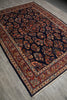Load image into Gallery viewer, 7.4 x 10.3 Navy Blue Fine Persian Sarouk Rug - view 5