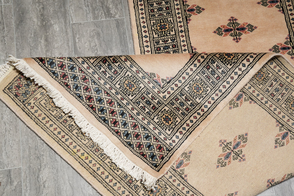 16.6 Feet Long Jaldar Bokhara Runner Beige #F-3134