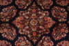 Load image into Gallery viewer, 8 x 8 Square Quality Persian Sarouk Rug Royal Blue - view 8