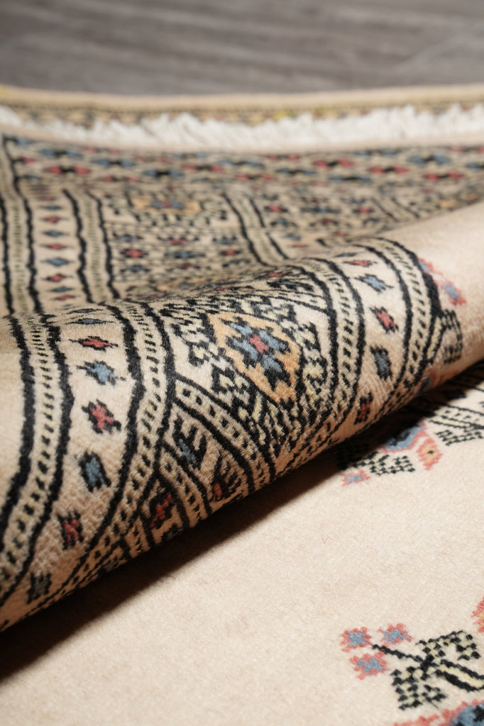 16.6 Feet Long Jaldar Bokhara Runner Beige #F-3134