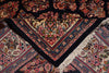 Load image into Gallery viewer, 8 x 8 Square Quality Persian Sarouk Rug Royal Blue - view 12
