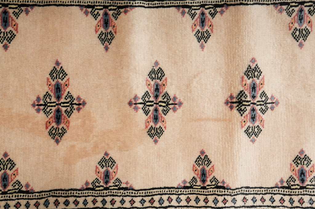 16.6 Feet Long Jaldar Bokhara Runner Beige #F-3134