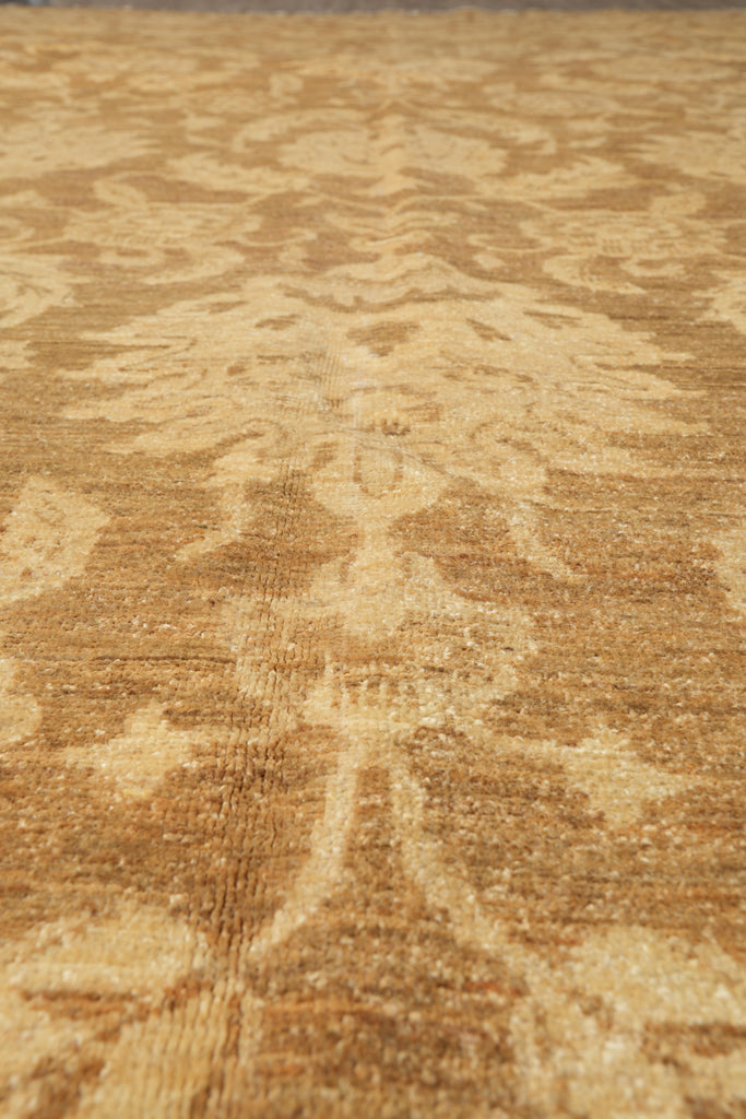 9 x 12  Neutral Brown Handmade Quality Chobi Peshawar Zigler Rug #F-4172