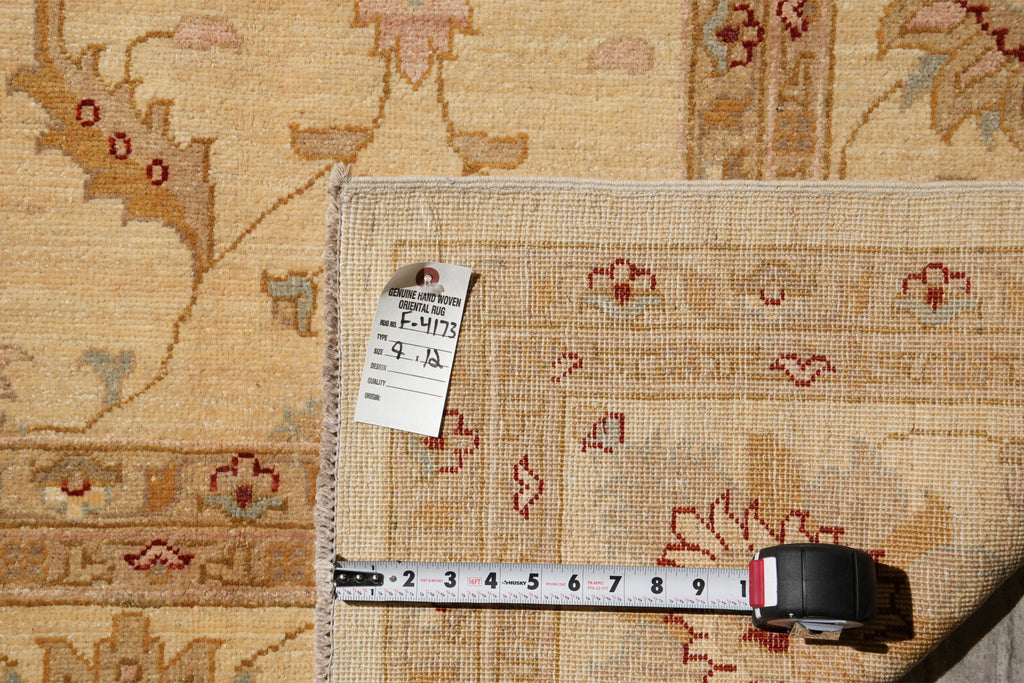 9 x 12 Natural Handmade Chobi Ziglar Rug #F-4173