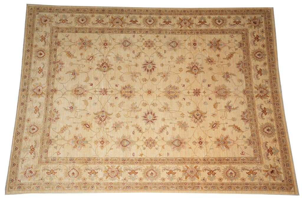 9 x 12 Natural Handmade Chobi Ziglar Rug #F-4173