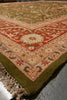 Load image into Gallery viewer, 12 x 15.4 New Handmade Agra Rug Dense Weave Green #PIX-115