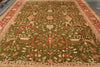 Load image into Gallery viewer, 12 x 15.4 New Handmade Agra Rug Dense Weave Green #PIX-115