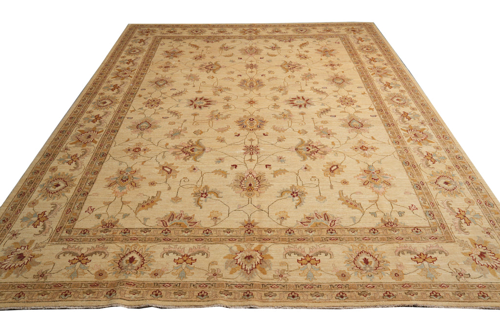 9 x 12 Natural Handmade Chobi Ziglar Rug #F-4173