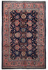 Load image into Gallery viewer, 7 x 10.6 Midnight Blue Persian Tabriz Rug