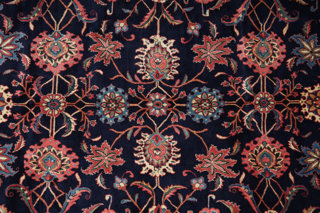 7 x 10.6 Midnight Blue Persian Tabriz Rug - view 7