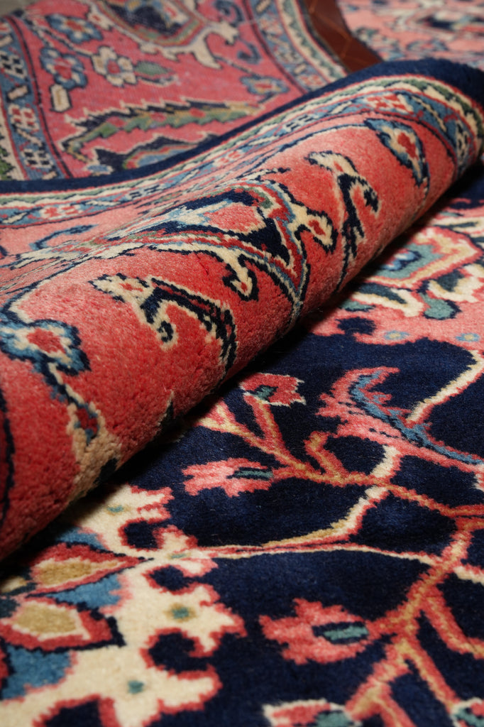 7 x 10.6 Midnight Blue Persian Tabriz Rug - view 13