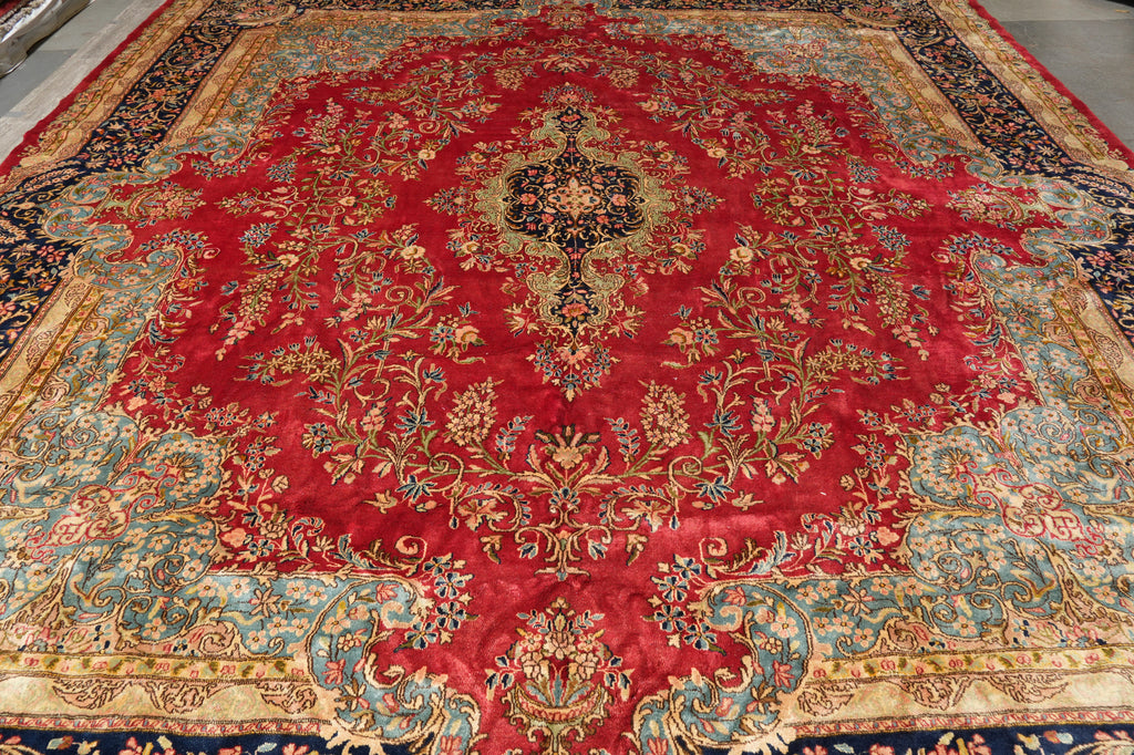 13 x 15 Authentic Persian Kerman Rug #F-4491