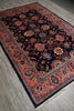 Load image into Gallery viewer, 7 x 10.6 Midnight Blue Persian Tabriz Rug - view 5