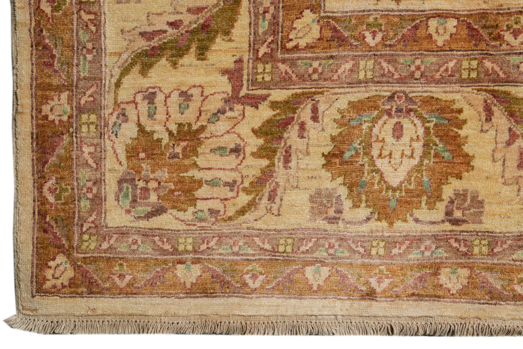 8.11 x 11.7 New Zigler Chobi Rug Beige Gold #F-4174