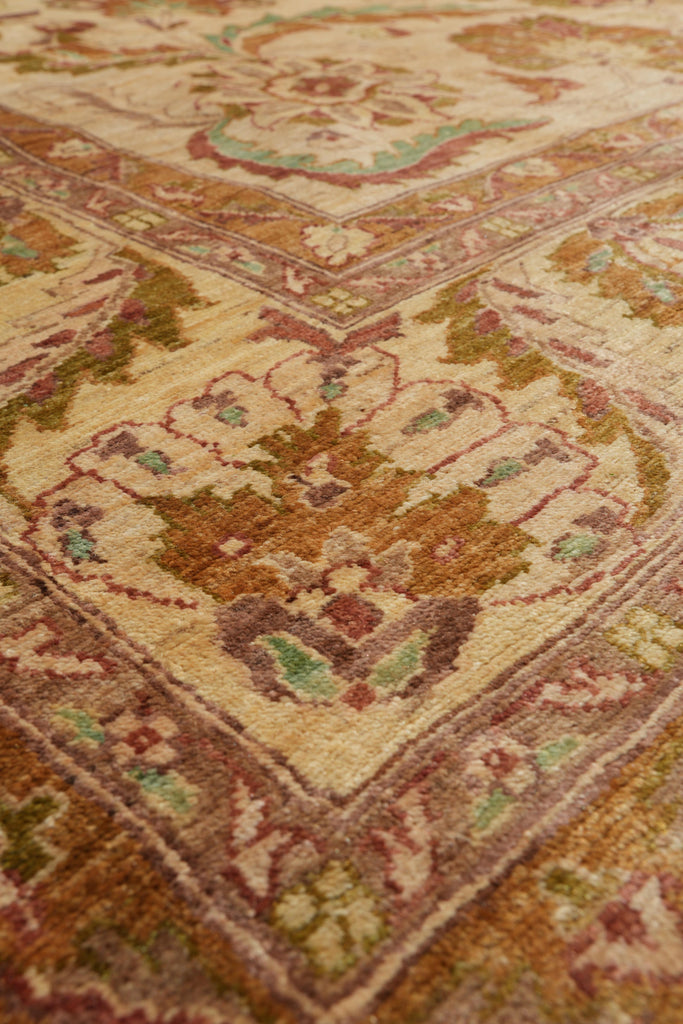 8.11 x 11.7 New Zigler Chobi Rug Beige Gold #F-4174