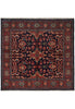 Load image into Gallery viewer, 6.8 x 7 Navy Blue Persian Sarouk Quality Rug