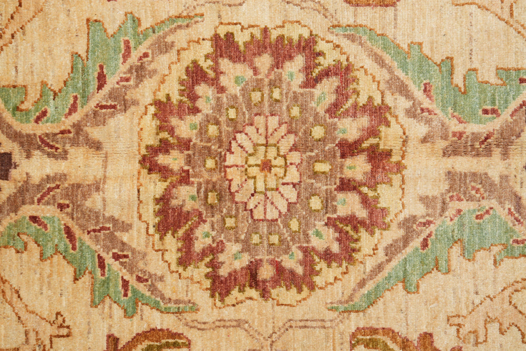 8.11 x 11.7 New Zigler Chobi Rug Beige Gold #F-4174