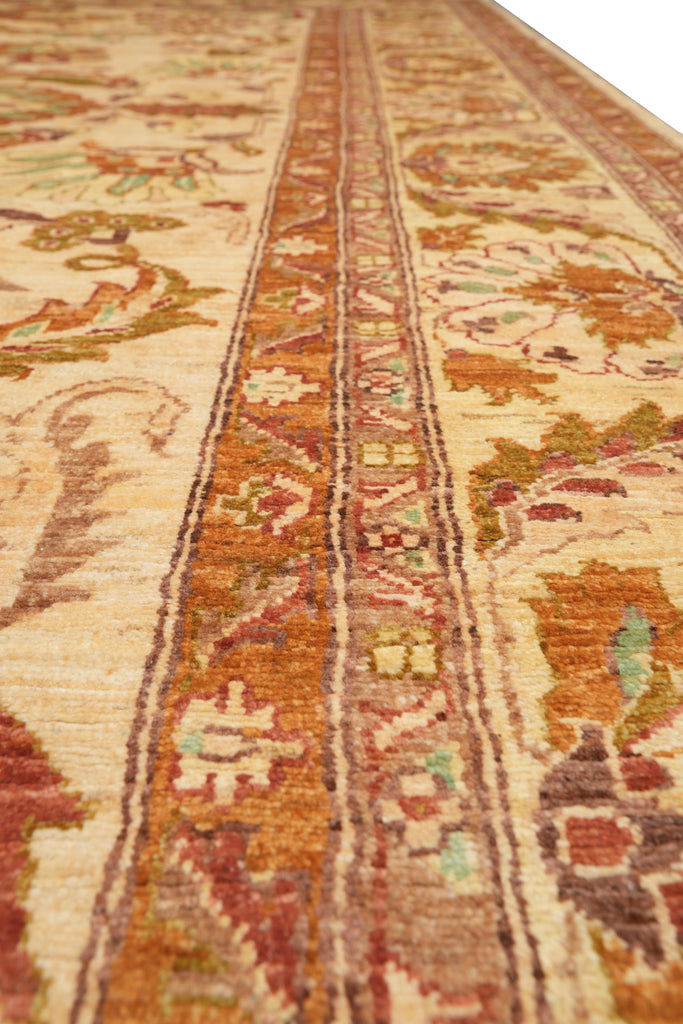 8.11 x 11.7 New Zigler Chobi Rug Beige Gold #F-4174